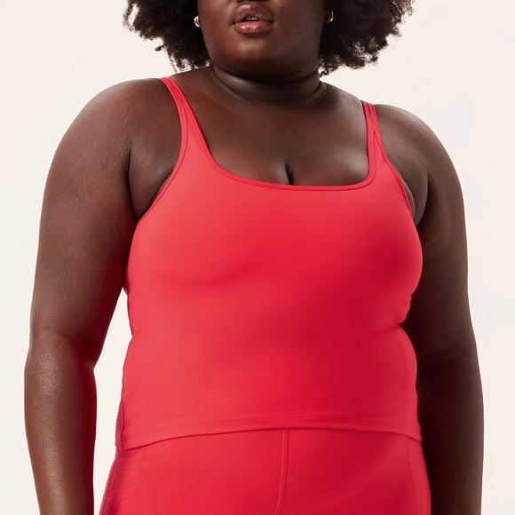 Gemma Tank Top by Girlfriend Collective in Lollipop - Picture 2 of 5